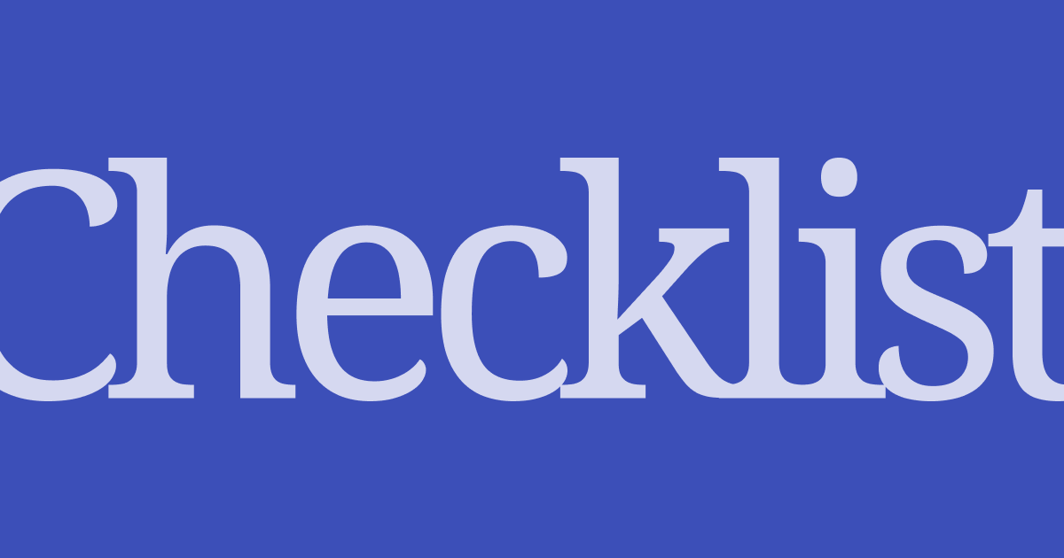 Checklist - The A11Y Project